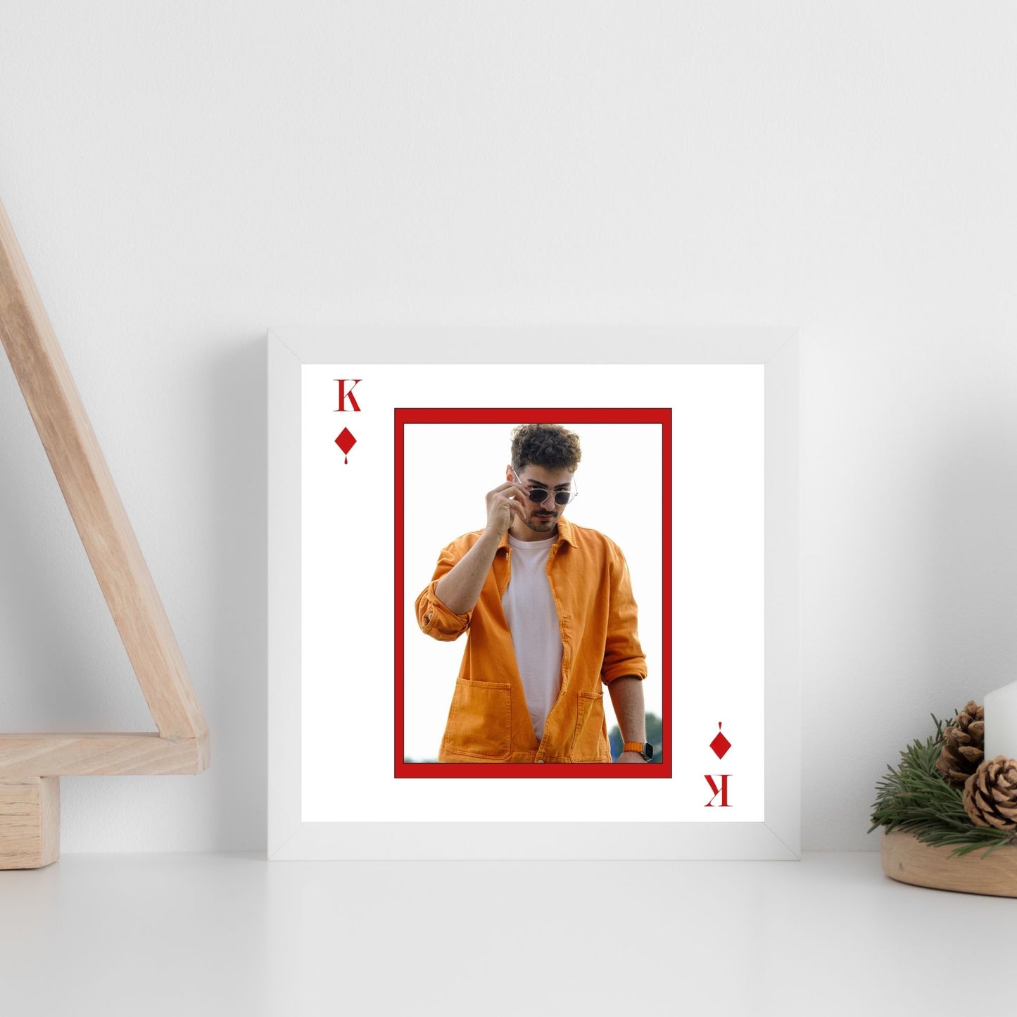 Personalized King Card Photo Frame