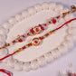 Pink Kundan Couple Rakhi