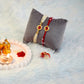 Pink Rubi Kundan Couple Rakhi