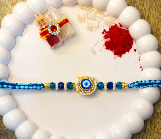 Blue Evil Eye Rakhi