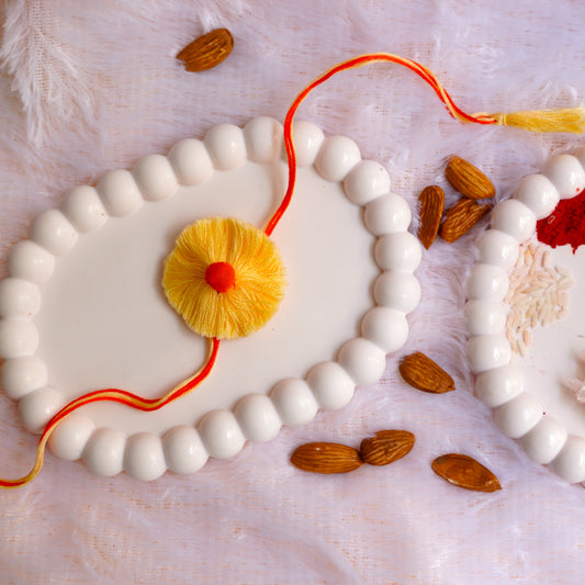 Yellow Thread Plantable Seed Rakhi