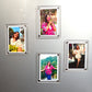 Personalised Acrylic Photo Fridge Magnet Set of 4 pcs