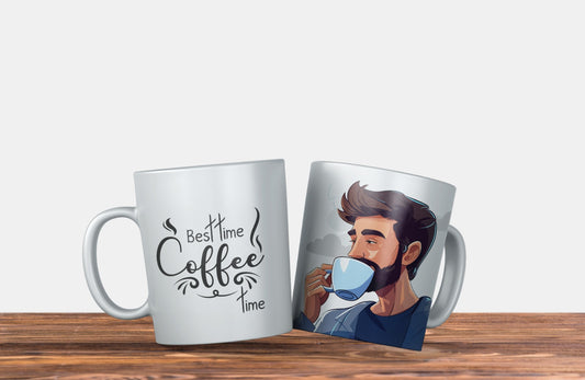 Best Time Coffee Time Mug - Men